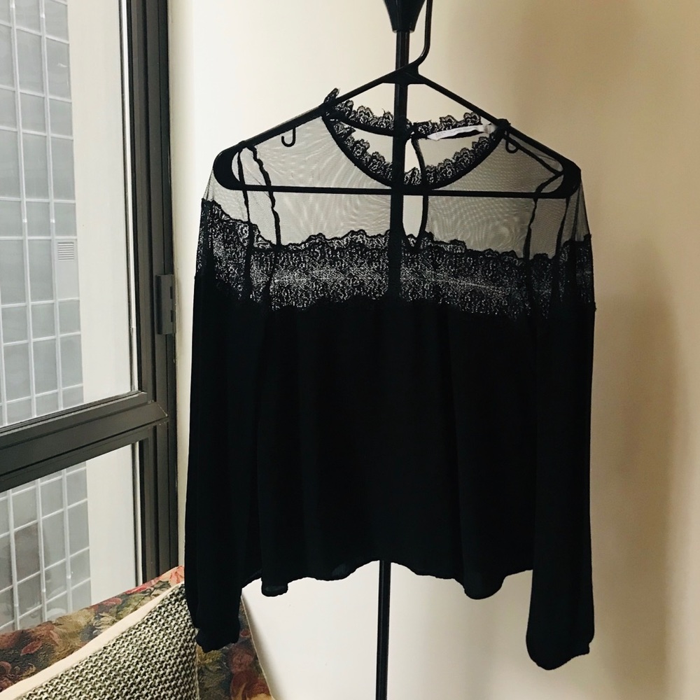Black Lace Top